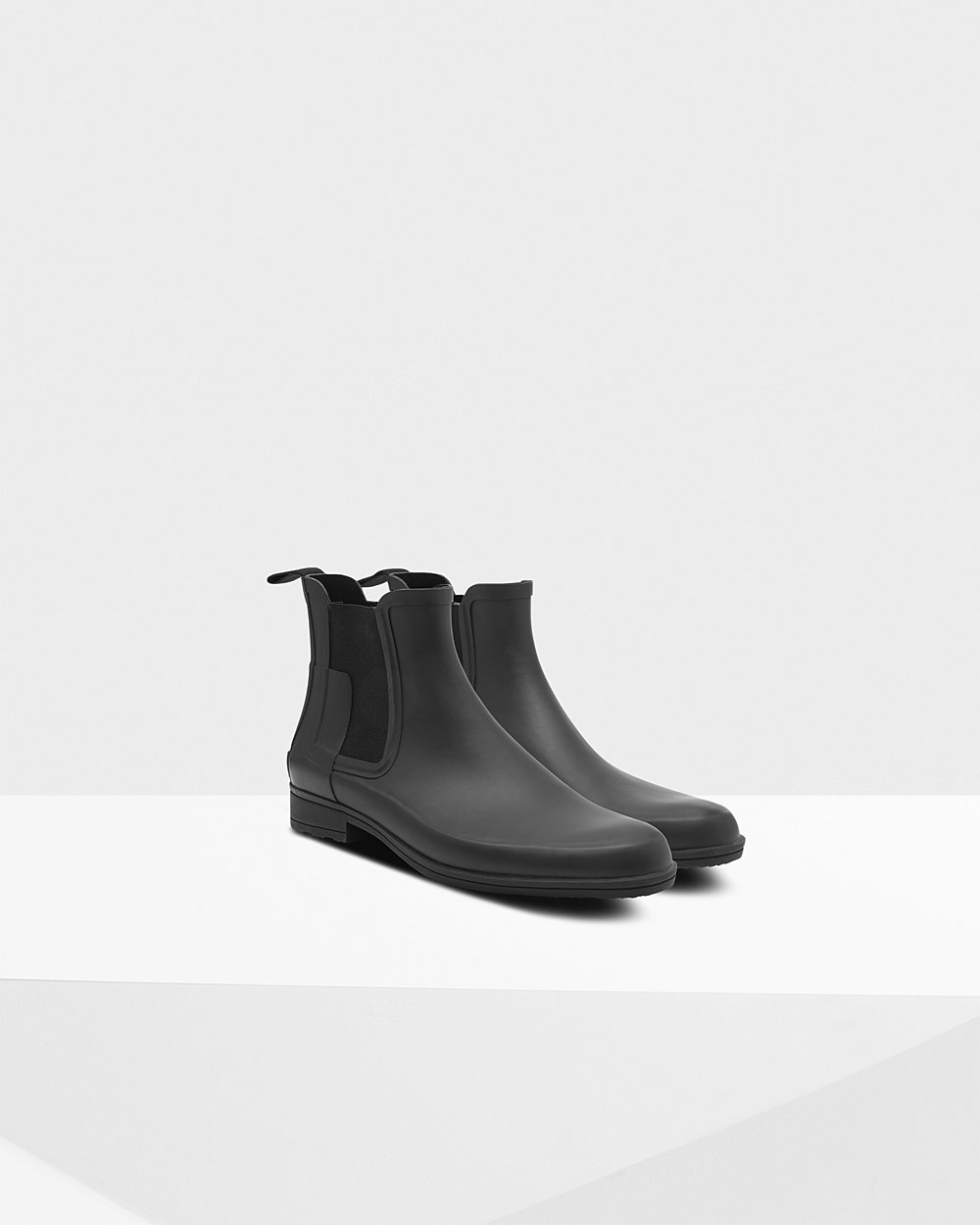 Chelsea Boots Heren - Hunter Refined Slim Fit - Zwart - 68BOGMRAZ